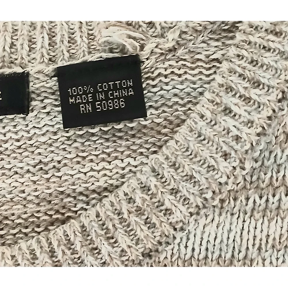 Jeanne Pierre Sweater Medium Beige Tan Neutral Minimalist Knit Capsule Pullover